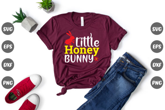 Easter Quote, Little Honey Bunny: A Delightful Embroidery Design for Spring Projects