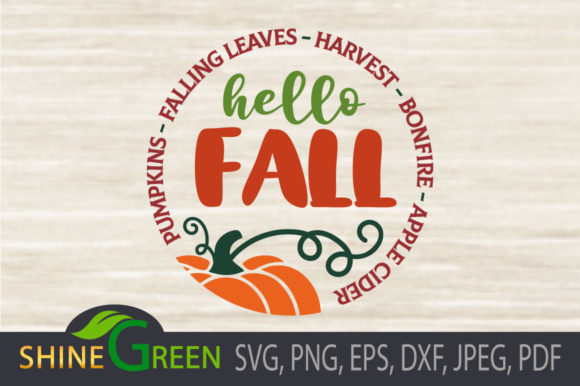 Fall SVG Design Review: Hello Fall Pumpkin Quote