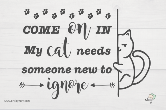 Funny Cat Quote Illustration Review: A Playful Embroidery Design for Real Projects
