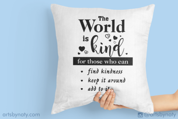 Inspirational Quote About Kindness SVG for Real Embroidery Projects